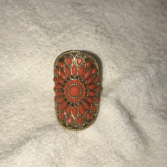 Lia Sophia turquoise/tangerine set. - Picture 2 of 4